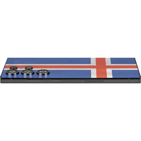 Iceland Flag Distressed Galaxy S25 Ultra Skin
